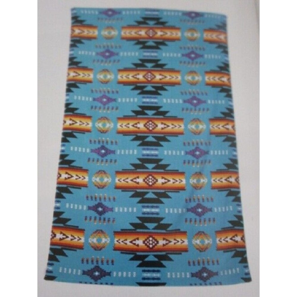 New Turquoise Blue Oversized Native Southwest Bath Beach Pool Gift Towel Aztec